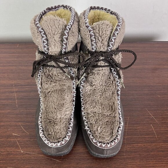 Snowland Boots Womens‎ Size 9 Sherpa Fur All Over & Inside Vintage Ski Fashion - Picture 3 of 11